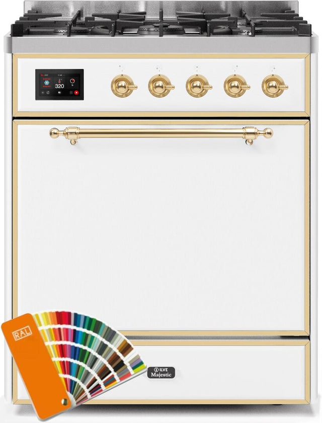 Ilve 30'' Majestic II Dual Fuel Natural Gas Range