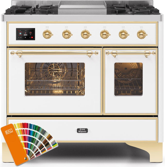 Ilve 40'' Majestic II Dual Fuel Liquid Propane Range