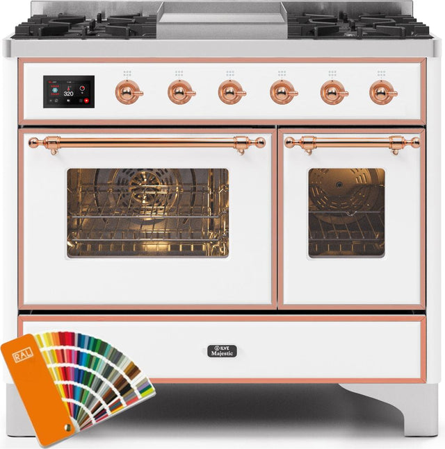 Ilve 40'' Majestic II Dual Fuel Liquid Propane Range