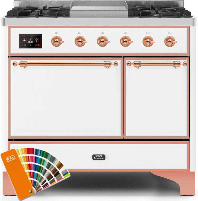Ilve 40'' Majestic II Dual Fuel Liquid Propane Range
