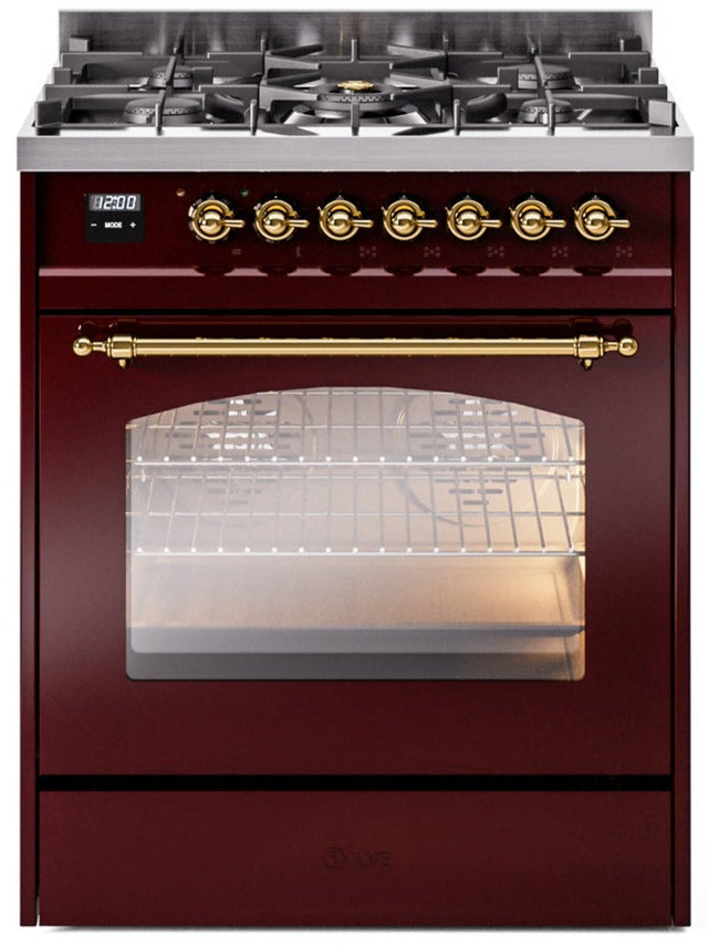 Ilve 30'' Nostalgie II Dual Fuel Natural Gas Range