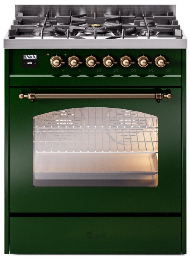 Ilve 30'' Nostalgie II Dual Fuel Natural Gas Range