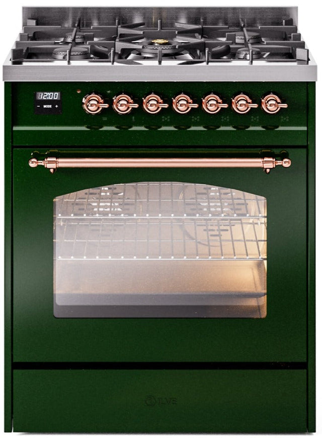 Ilve 30'' Nostalgie II Dual Fuel Natural Gas Range