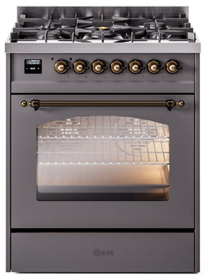 Ilve 30'' Nostalgie II Dual Fuel Natural Gas Range