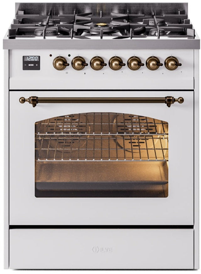 Ilve 30'' Nostalgie II Dual Fuel Natural Gas Range