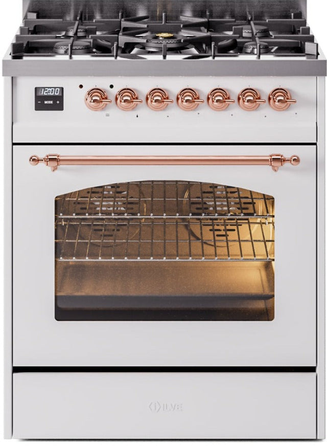 Ilve 30'' Nostalgie II Dual Fuel Natural Gas Range