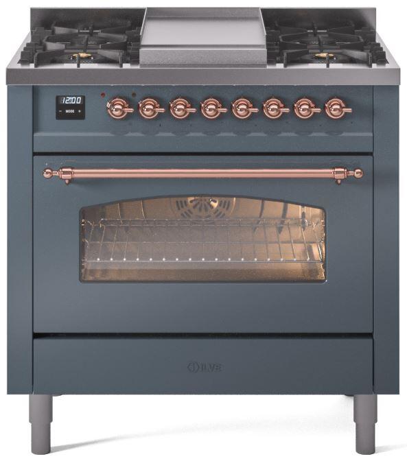 Ilve 36'' Nostalgie II Dual Fuel Natural Gas Range