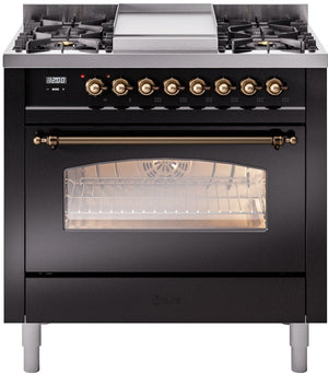 Ilve 36'' Nostalgie II Dual Fuel Natural Gas Range
