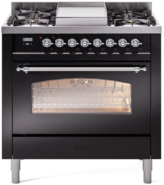 Ilve 36'' Nostalgie II Dual Fuel Natural Gas Range