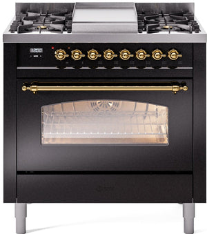 Ilve 36'' Nostalgie II Dual Fuel Natural Gas Range