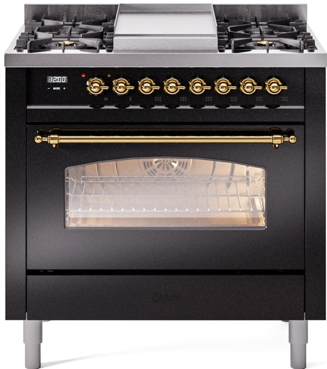 Ilve 36'' Nostalgie II Dual Fuel Natural Gas Range