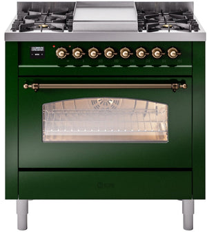Ilve 36'' Nostalgie II Dual Fuel Natural Gas Range