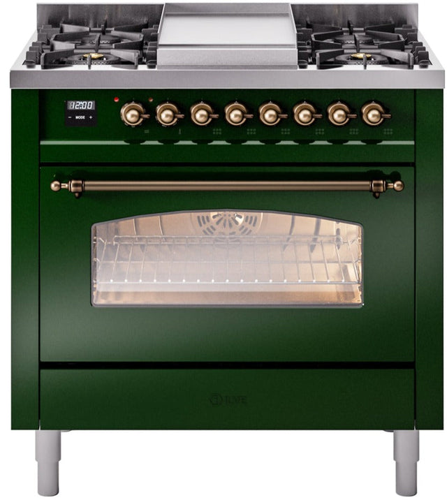 Ilve 36'' Nostalgie II Dual Fuel Natural Gas Range