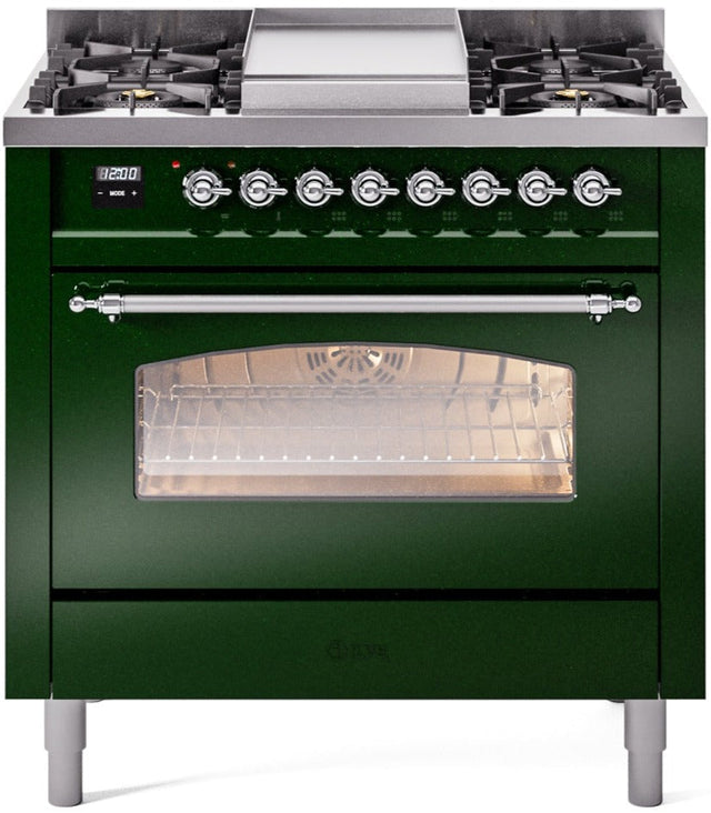 Ilve 36'' Nostalgie II Dual Fuel Natural Gas Range