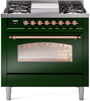 Ilve 36'' Nostalgie II Dual Fuel Natural Gas Range