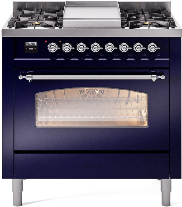 Ilve 36'' Nostalgie II Dual Fuel Natural Gas Range