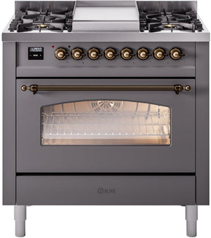 Ilve 36'' Nostalgie II Dual Fuel Liquid Propane Range
