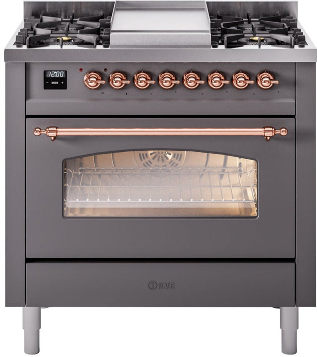 Ilve 36'' Nostalgie II Dual Fuel Natural Gas Range