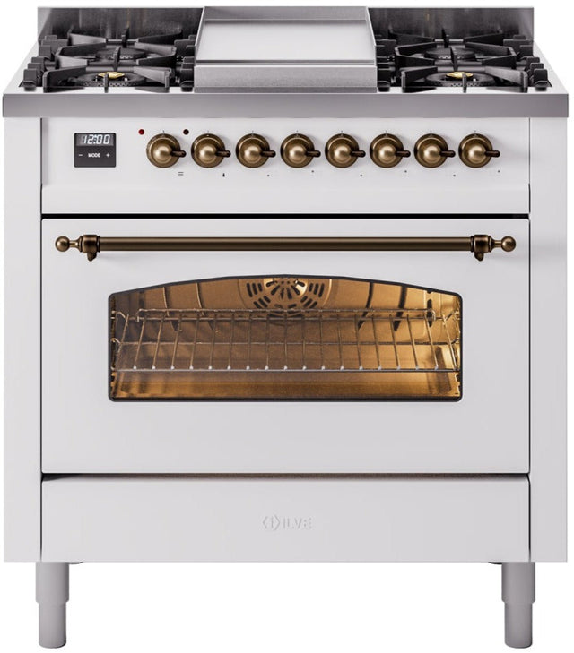 Ilve 36'' Nostalgie II Dual Fuel Natural Gas Range