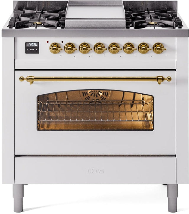 Ilve 36'' Nostalgie II Dual Fuel Natural Gas Range