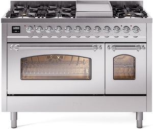 Ilve 48'' Nostalgie II Dual Fuel Natural Gas Range