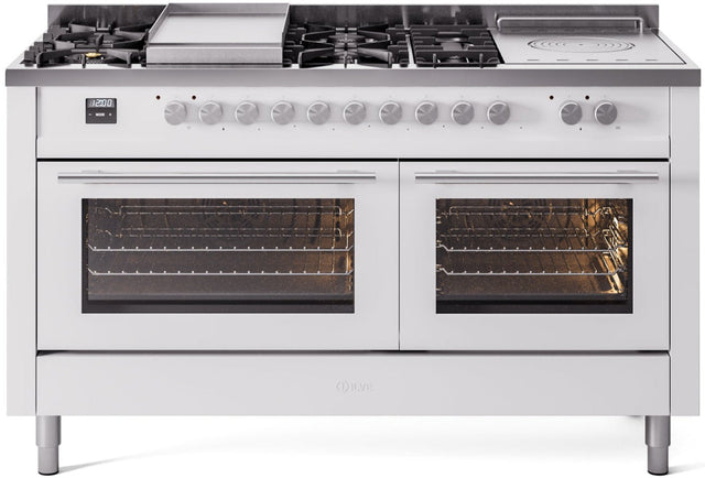 Ilve 60'' Professional Plus II Dual Fuel Liquid Propane Range