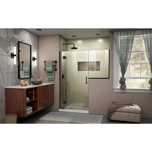 DreamLine Unidoor-X 72-72 1/2 in. W x 72 in. H Frameless Hinged Shower Door in Oil Rubbed Bronze