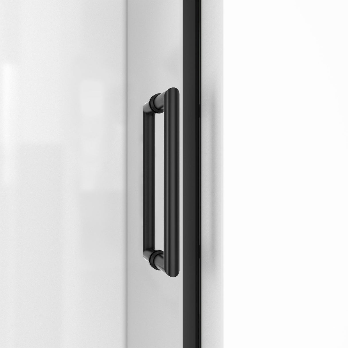 DreamLine Unidoor Edge 24 in. W x 72 in. H Frameless Hinged Shower Door in Satin Black