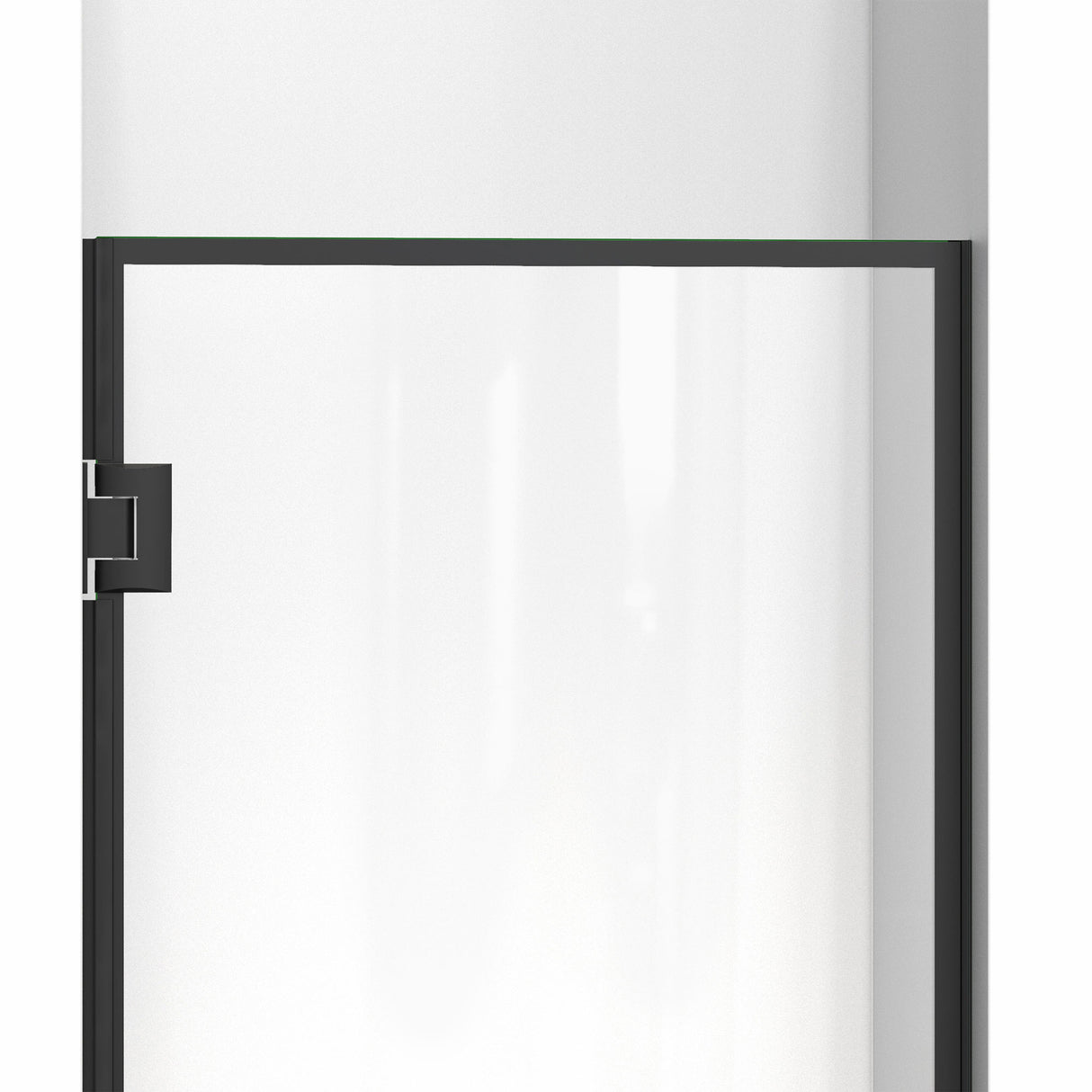 DreamLine Unidoor Edge 24 in. W x 72 in. H Frameless Hinged Shower Door in Satin Black