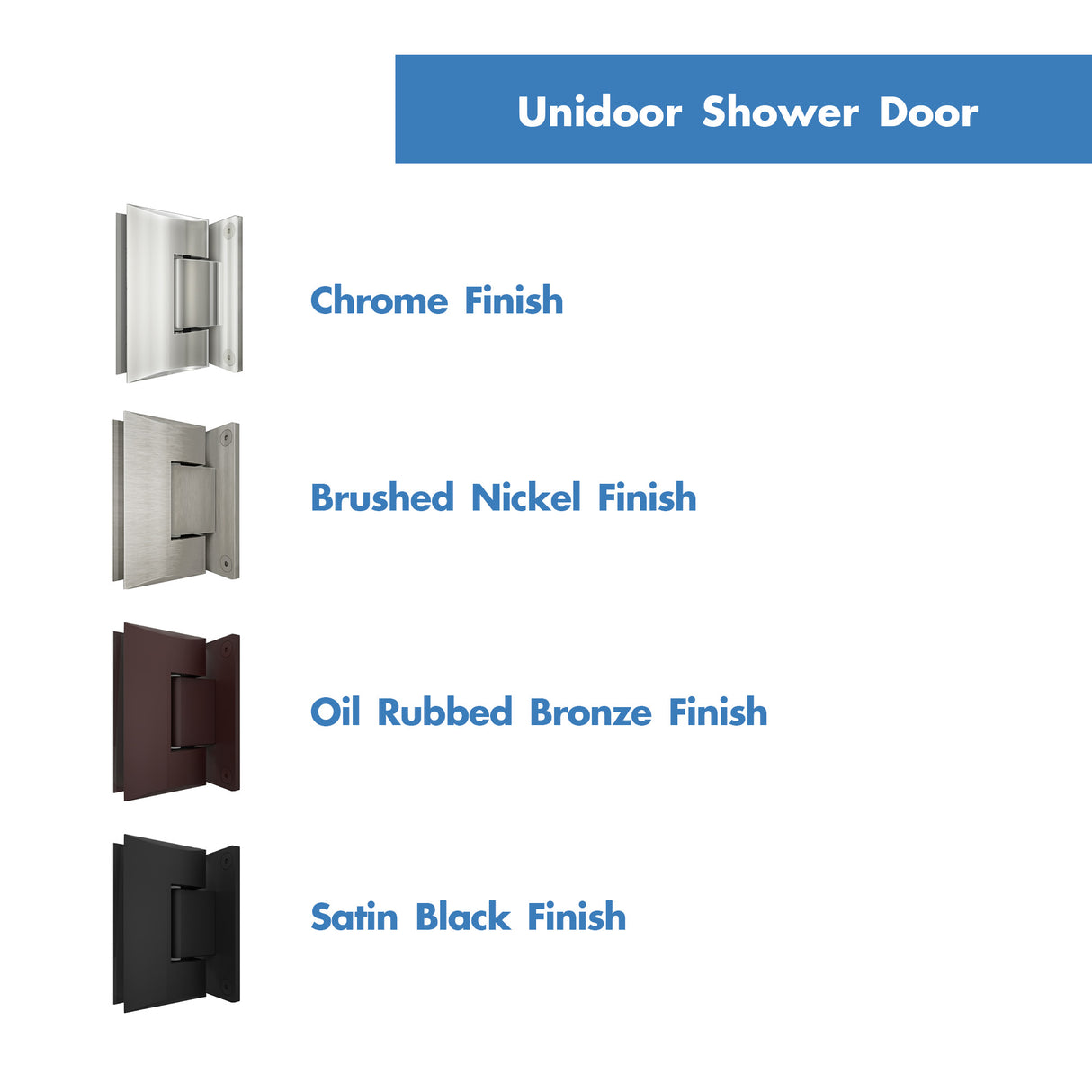 DreamLine Unidoor 27 in. W x 72 in. H Frameless Hinged Shower Door in Satin Black