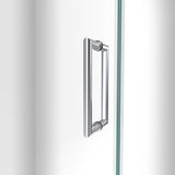 DreamLine Unidoor-LS 46-47 in. W x 72 in. H Frameless Hinged Shower Door with L-Bar in Chrome