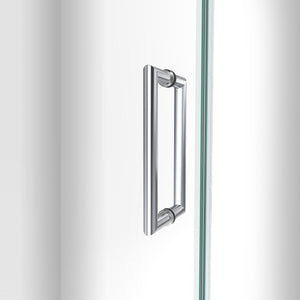 DreamLine Unidoor-LS 29 in. W x 72 in. H Frameless Hinged Shower Door in Chrome