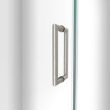 DreamLine Unidoor-LS 50-51 in. W x 72 in. H Frameless Hinged Shower Door in Brushed Nickel