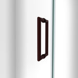 DreamLine Unidoor-LS 33-34 in. W x 72 in. H Frameless Hinged Shower Door in Oil Rubbed Bronze