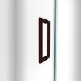 DreamLine Unidoor-LS 42-43 in. W x 72 in. H Frameless Hinged Shower Door in Oil Rubbed Bronze