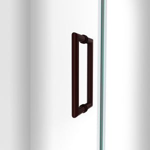 DreamLine Unidoor-LS 41-42 in. W x 72 in. H Frameless Hinged Shower Door in Oil Rubbed Bronze