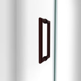 DreamLine Unidoor-LS 51-52 in. W x 72 in. H Frameless Hinged Shower Door in Oil Rubbed Bronze
