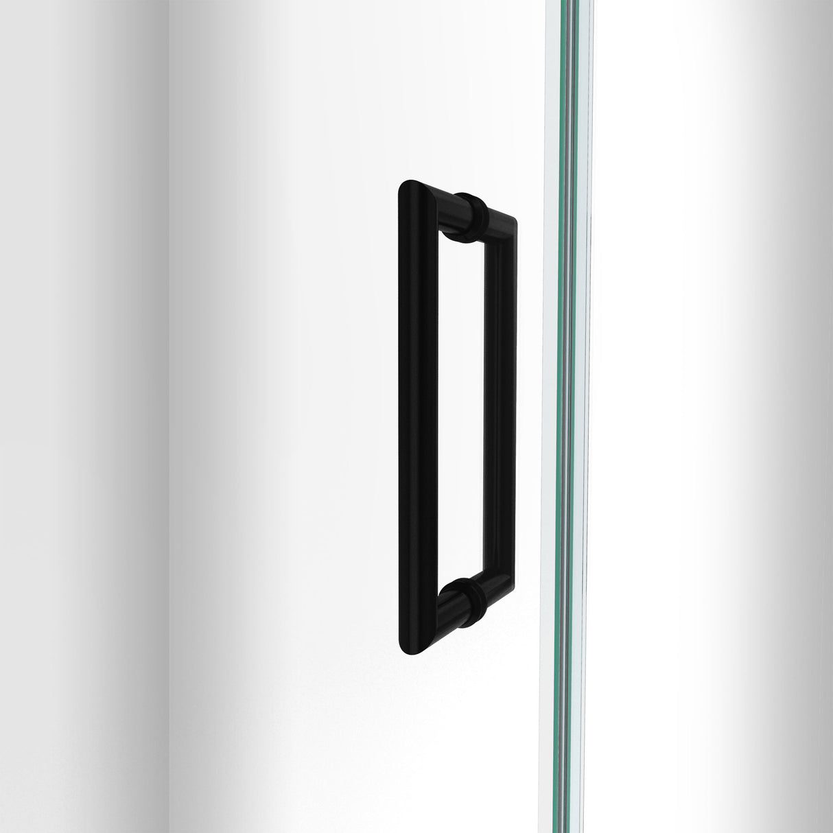 DreamLine Unidoor-LS 48-49 in. W x 72 in. H Frameless Hinged Shower Door in Satin Black