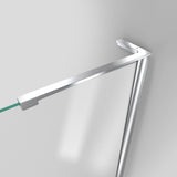 DreamLine Unidoor-LS 45-46 in. W x 72 in. H Frameless Hinged Shower Door in Chrome