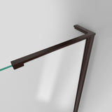 DreamLine Unidoor-LS 39-40 in. W x 72 in. H Frameless Hinged Shower Door in Oil Rubbed Bronze