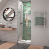 DreamLine Unidoor-LS 26 in. W x 72 in. H Frameless Hinged Shower Door in Chrome
