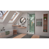 DreamLine Unidoor-LS 29-30 in. W x 72 in. H Frameless Hinged Shower Door in Oil Rubbed Bronze