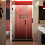 DreamLine Unidoor Plus 38-38 1/2 in. W x 72 in. H Frameless Hinged Shower Door in Oil Rubbed Bronze