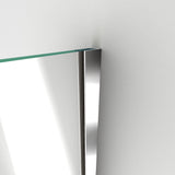 DreamLine Unidoor-X 70 in. W x 34 3/8 in. D x 72 in. H Frameless Hinged Shower Enclosure in Satin Black