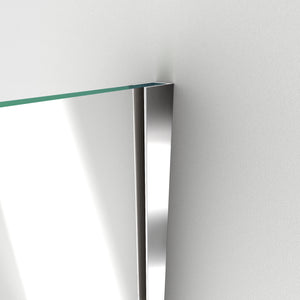 DreamLine Unidoor-X 58-58 1/2 in. W x 58 in. H Frameless Hinged Tub Door in Chrome