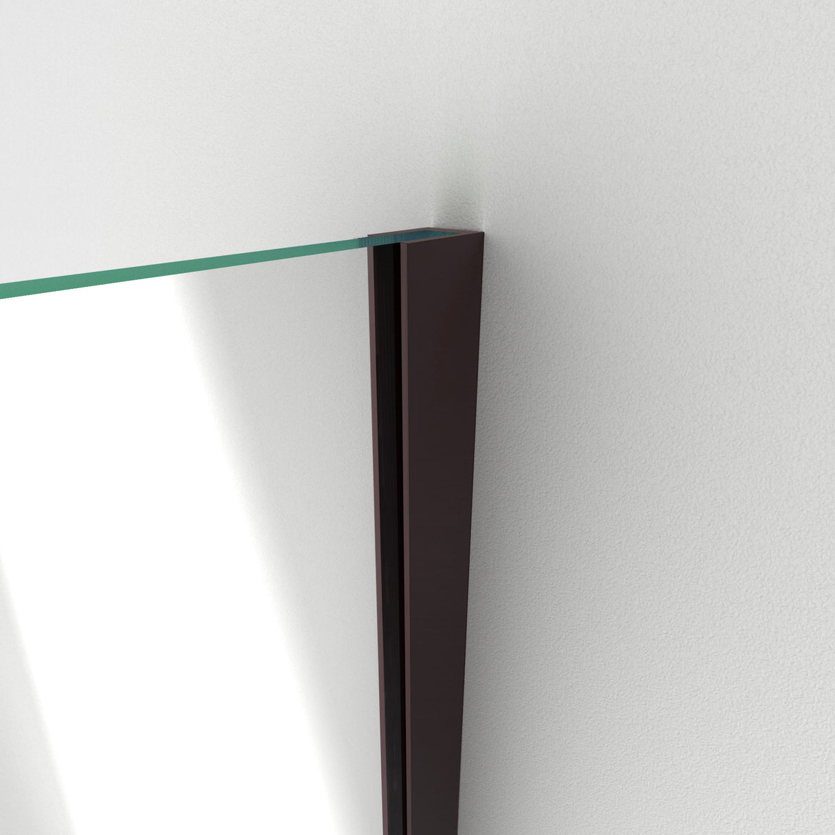 DreamLine Unidoor Plus 56-56 1/2 in. W x 72 in. H Frameless Hinged Shower Door in Oil Rubbed Bronze