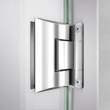 DreamLine Unidoor-LS 39-40 in. W x 72 in. H Frameless Hinged Shower Door in Chrome