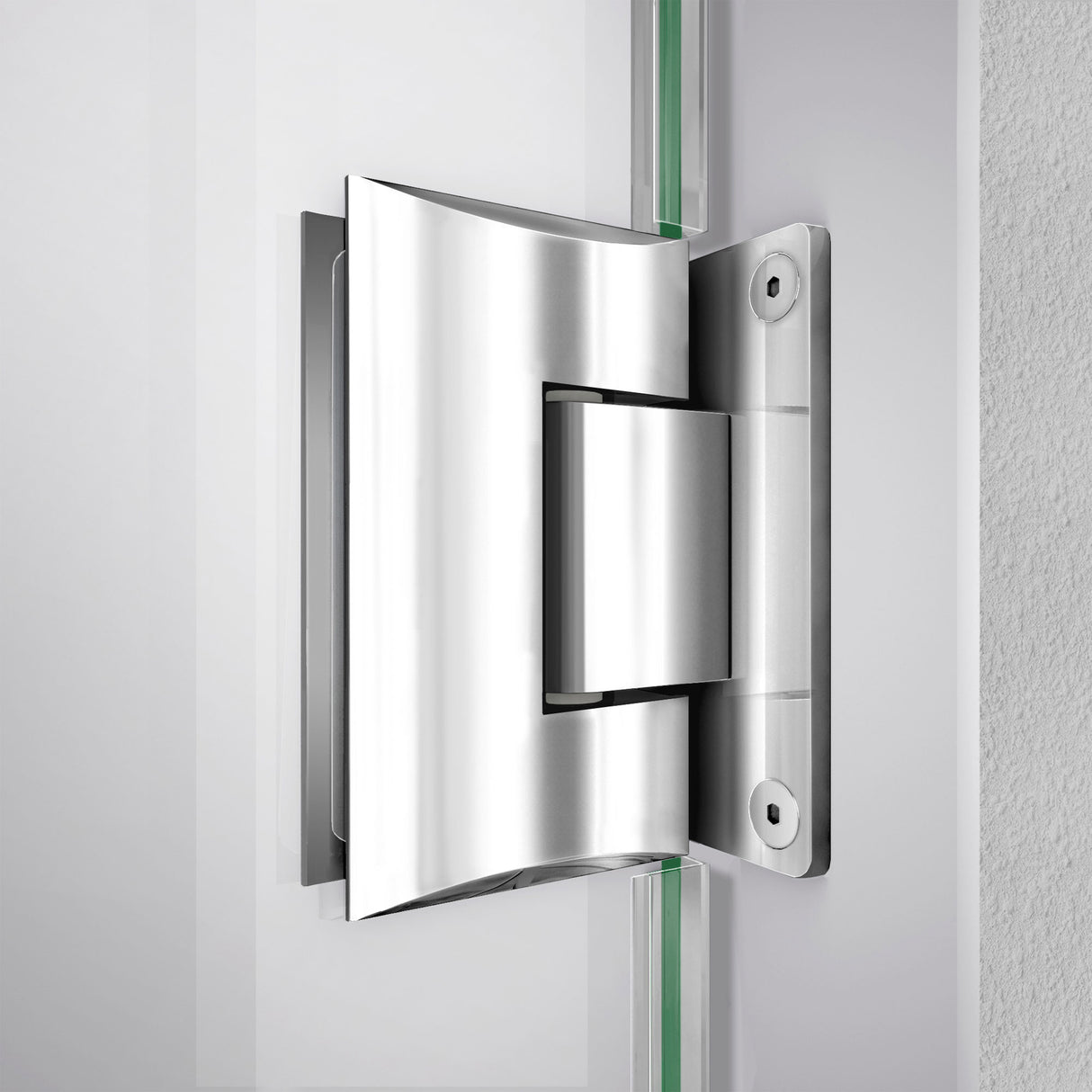 DreamLine Unidoor-LS 59-60 in. W x 72 in. H Frameless Hinged Shower Door with L-Bar in Chrome