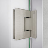 DreamLine Unidoor-LS 30 in. W x 72 in. H Frameless Hinged Shower Door in Brushed Nickel