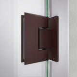 DreamLine Unidoor-LS 37-38 in. W x 72 in. H Frameless Hinged Shower Door in Oil Rubbed Bronze